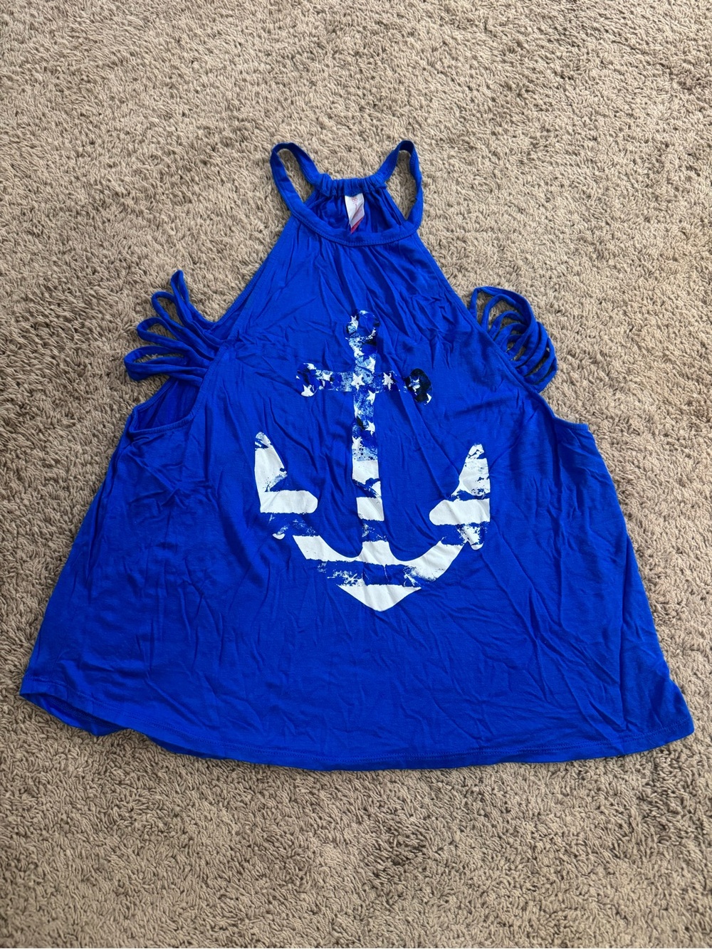 Women’s Royal Blue Anchor Tank Top